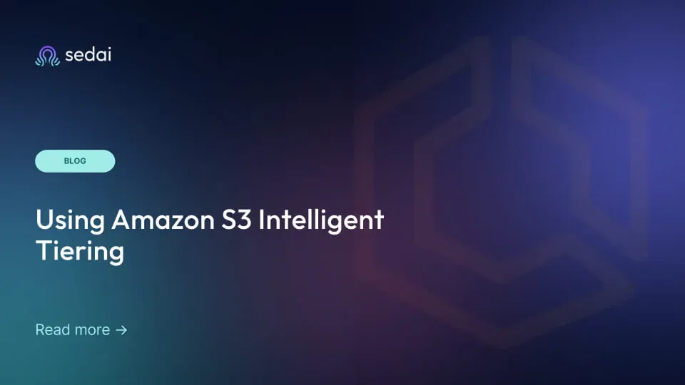 Using Amazon S3 Intelligent Tiering