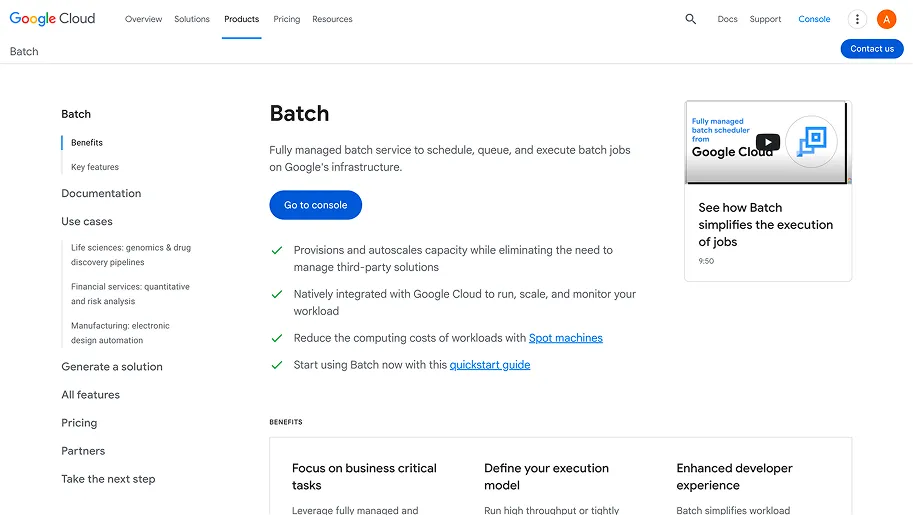 Google Cloud Batch