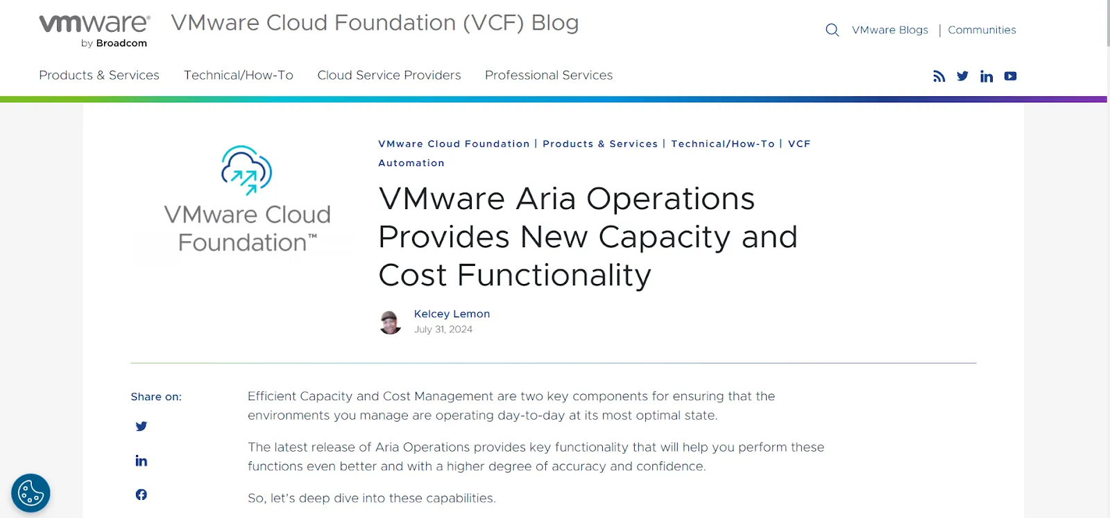 VMware Aria Cost