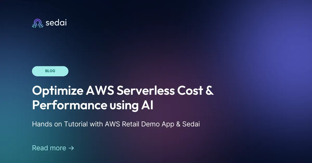 Serverless Hands on Tutorial with AWS Retail Demo App & Sedai