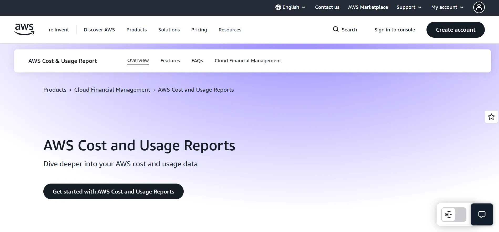 AWS Cost and Usage Reports