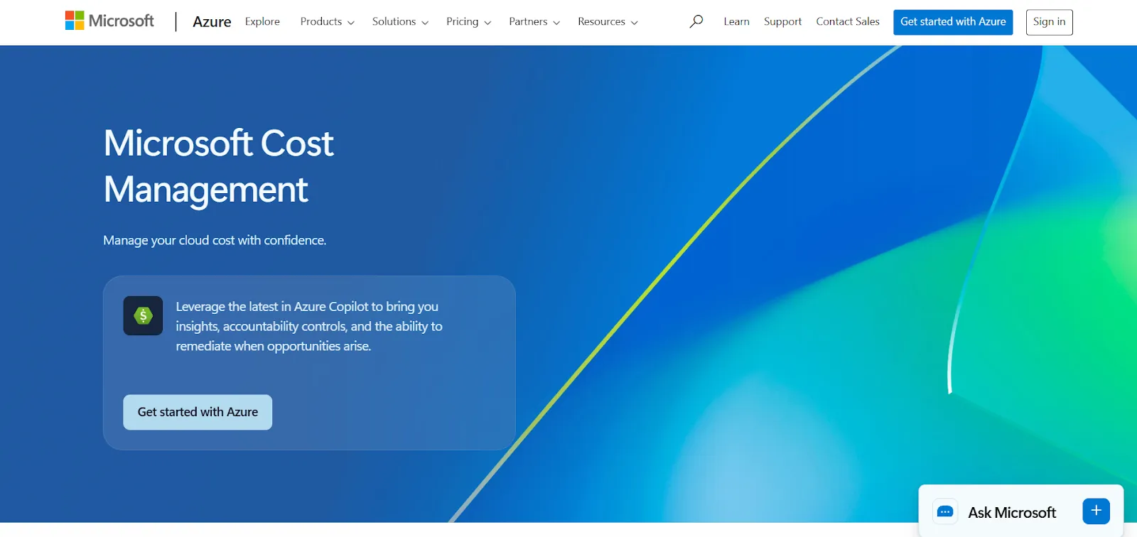 Microsoft Cost Management for Azure